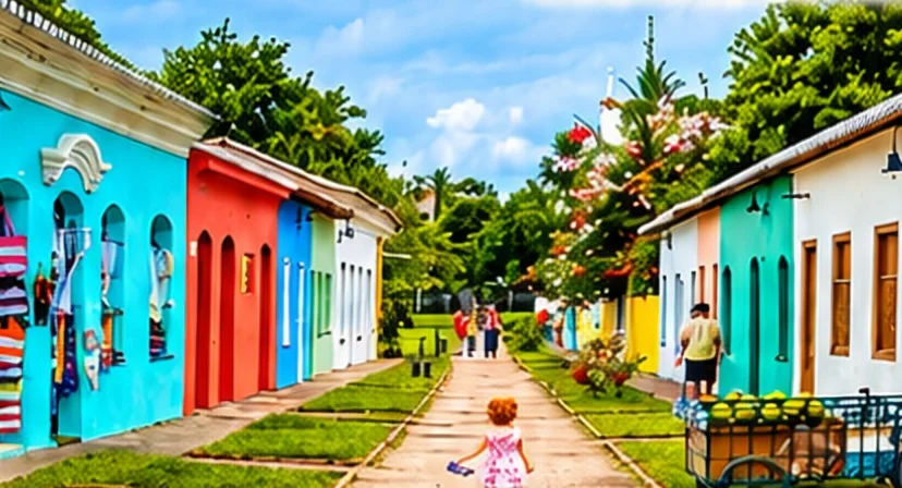 Casario colorido do Centro Histórico de Porto Seguro